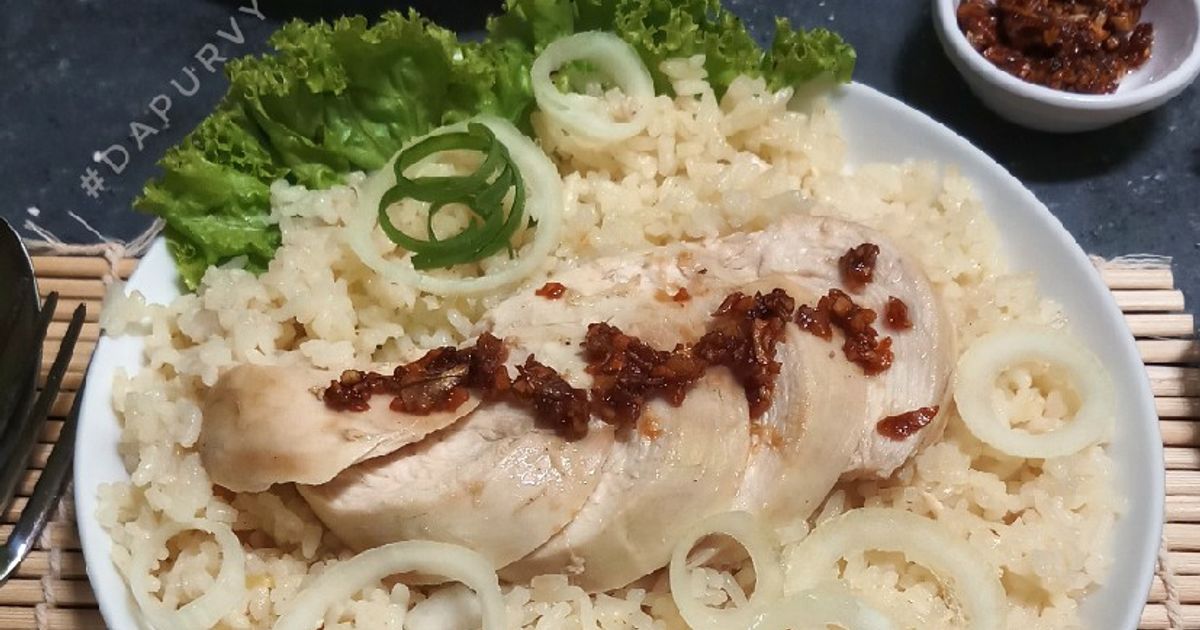 Hainan Rice Rice Cooker Resep Nasi Ayam Hainan / Hainan Rice Cooker oleh dapurVY - Cookpad