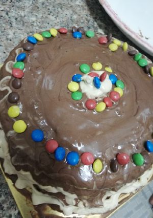 A picture of Chocolate truffle cake no oven.