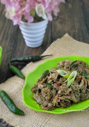 Foto resep Lidah Sapi Sambal Ijo (Gyutan)