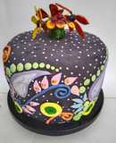 Pastel con fondant