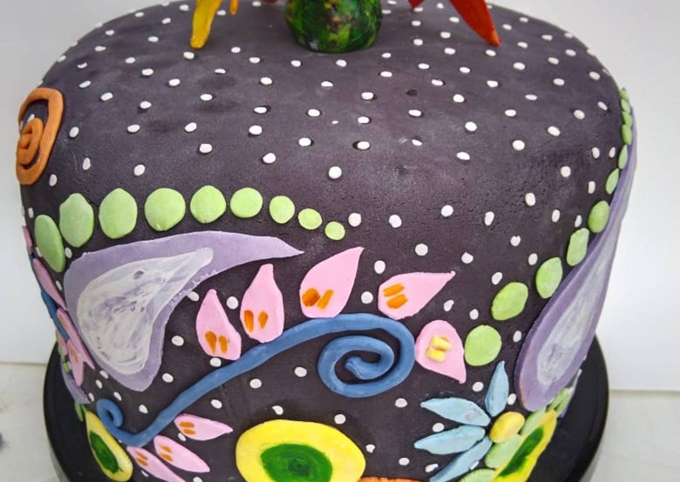 Pastel con fondant
