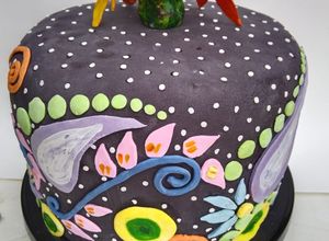 Una foto de Pastel con fondant