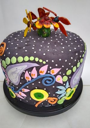 Una foto de Pastel con fondant
