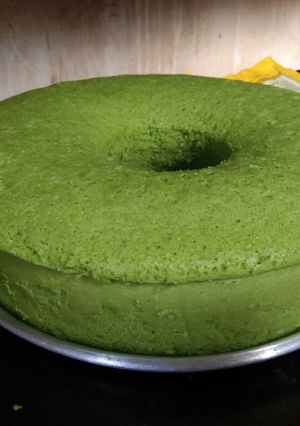 Foto resep Bolu pandan tanpa pewarna buatan
