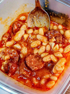 Una foto de Alubias con chorizo