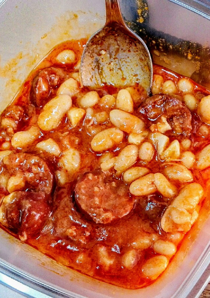 Una foto de Alubias con chorizo
