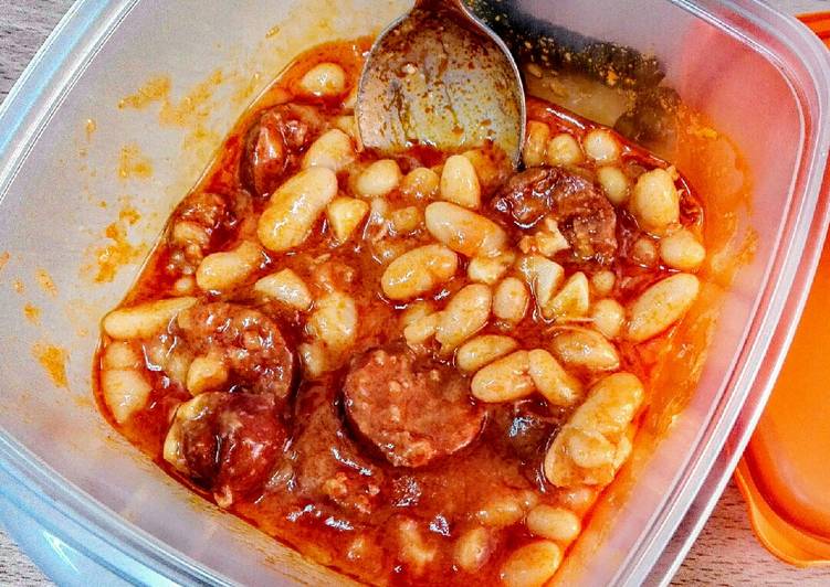 Alubias con chorizo