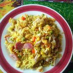 Una foto de Arroz paisa
