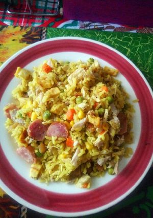 Una foto de Arroz paisa