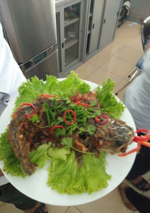 Hình của món Cá lóc sốt me.
