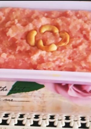 A picture of Apple halwa.