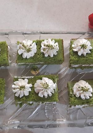 عکسی از دستور کیک اسفناج فاطمه پز 🥮🍰