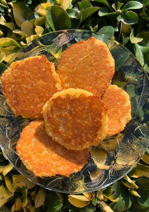 Una foto de Galletas de coco en sartén u horno