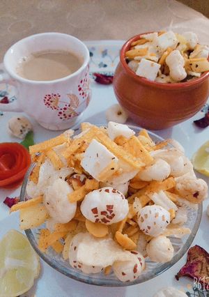 A picture of Makhana chaat.