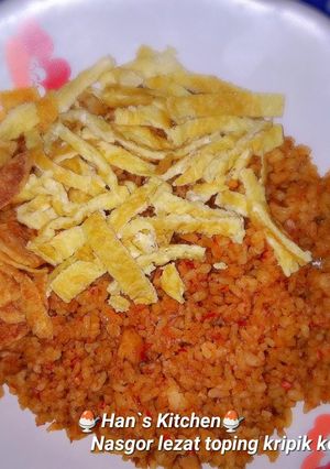 Foto resep Nasgor Lezat toping kripik kentang