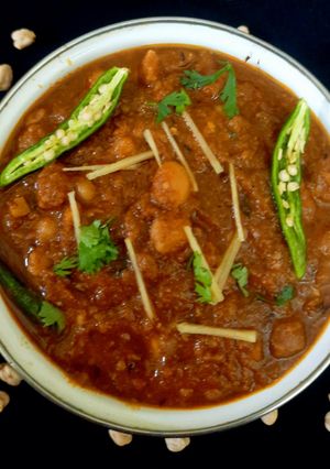 A picture of High protein Chole masala.
