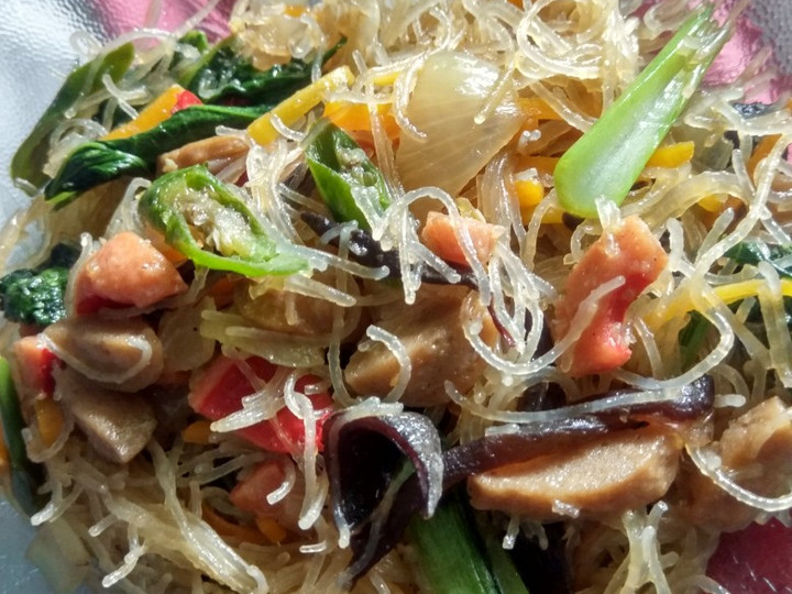 Resep Tumis bihun jamur kuping lada hitam Anti Gagal