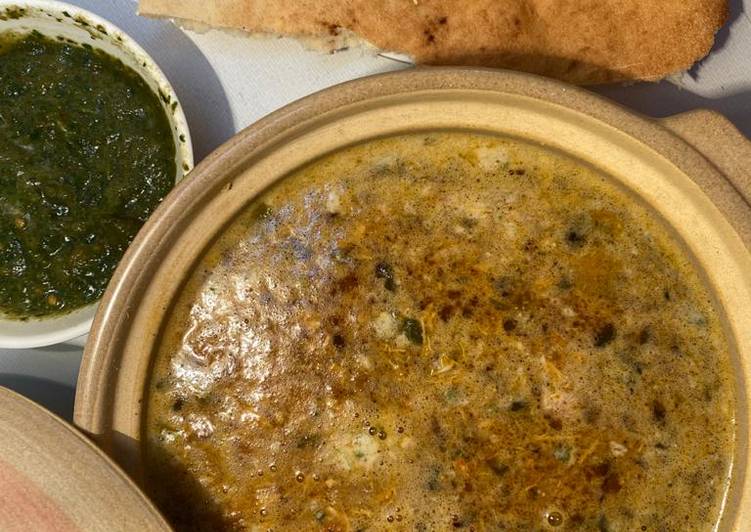 فحسه بالدجاج من اشهر وصفات الادام اليمني المميزه الشعبيه 🇾🇪