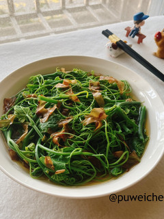 木魚上湯龍鬚菜 的食譜成品照片