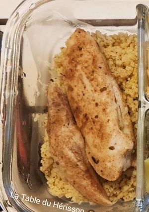 Une photo de Poulet fondant - sel grillade