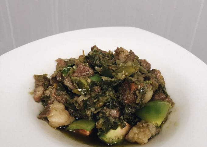 Oseng Daging Sapi Sambal Ijo