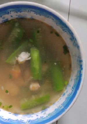 Hình của món Canh mướp + tôm.