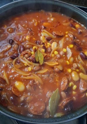 Mexikói chilis bab recept fotója