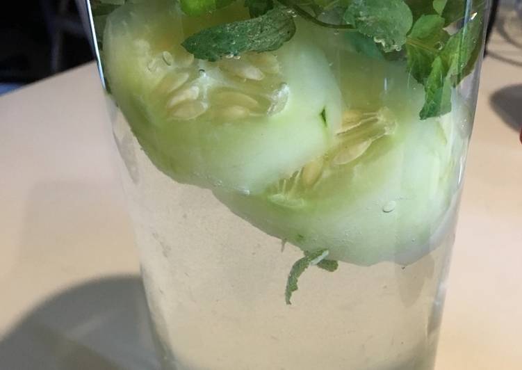 agua limon jengibre pepino