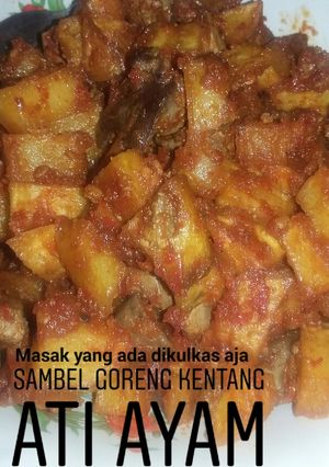 Foto resep Sambel goreng kentang +ati ayam