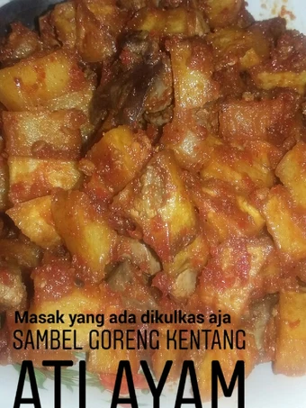 Langkah Mudah untuk Membikin Resep Sambel goreng kentang +ati ayam yang  Bikin Ketagihan Anti Ribet, Mantap Sekali