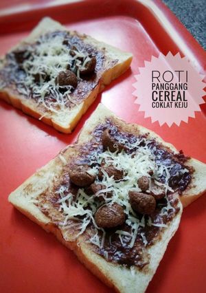 Foto resep Roti Panggang Cereal Coklat Keju #Maree