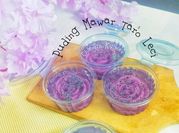 Gambar puding leci susu cup