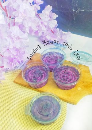 Foto resep Puding Mawar Taro Leci