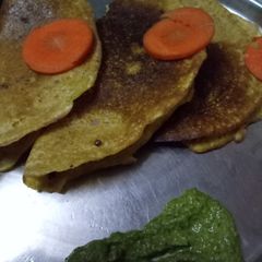 A picture of Healthy veg pancakes.