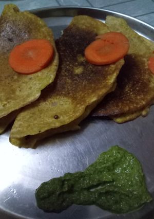 A picture of Healthy veg pancakes.