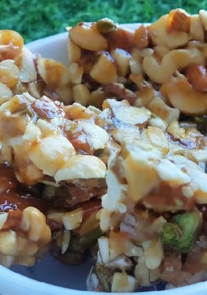 A picture of Dry Fruits chikki.
