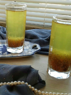 عکسی از دستور شربت اسفرزه وآلو