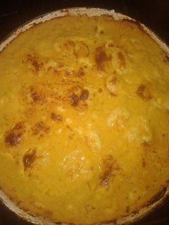 Una foto de Chipa guazu (no es sopa paraguaya)