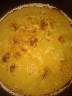 Una foto de Chipa guazu (no es sopa paraguaya)