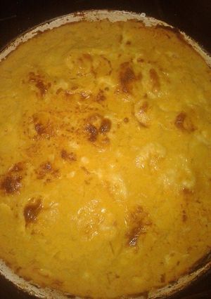 Una foto de Chipa guazu (no es sopa paraguaya)