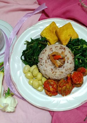 Foto resep Nasi liwet sehat dan jengkol balado