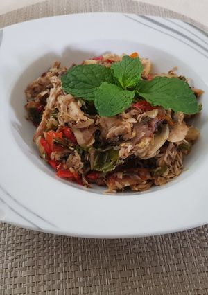 Foto resep Tuna Suwir Bumbu Kecombrang
