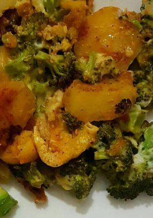 A picture of Baked brocolli.