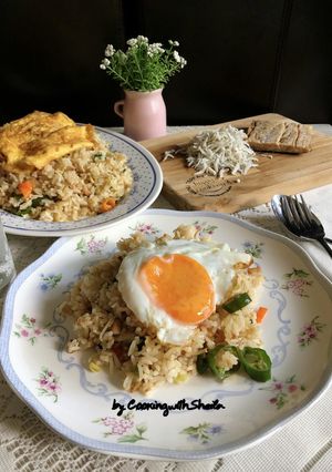 Foto resep Nasi Goreng Ikan Asin (Halal)