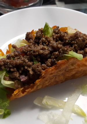A picture of Minced Meat for taco's [keto].