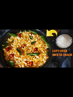 A picture of Left over rice snack.