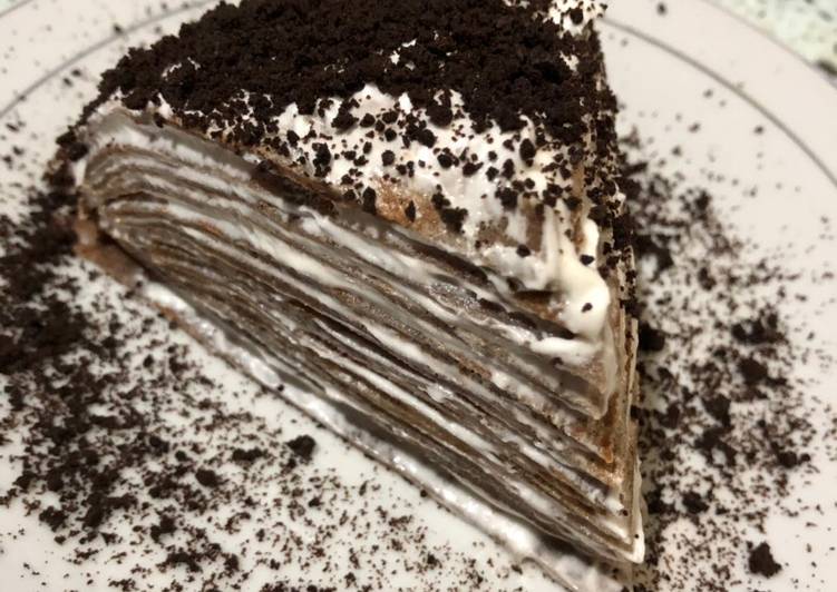 Resep Oreo Crepe Cake yang Enak