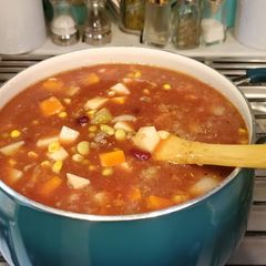A picture of Easy Peasy Vegetable Beef Soup.