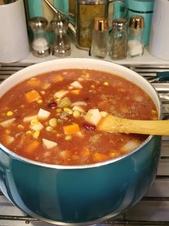 A picture of Easy Peasy Vegetable Beef Soup.