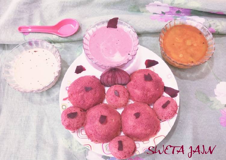 Beetroot Idli